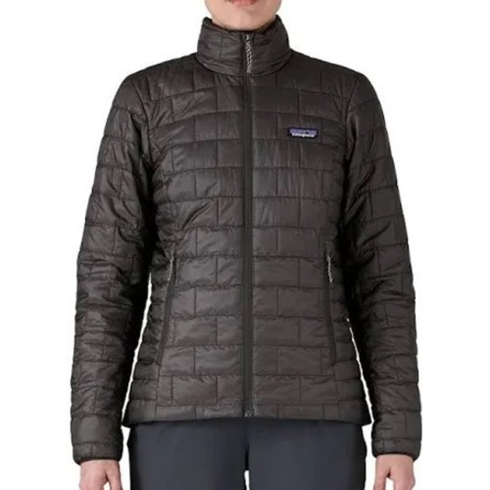 Patagonia Nano Puff Jacket Womens Small Black Quilted Full Zip Insulated Puffer